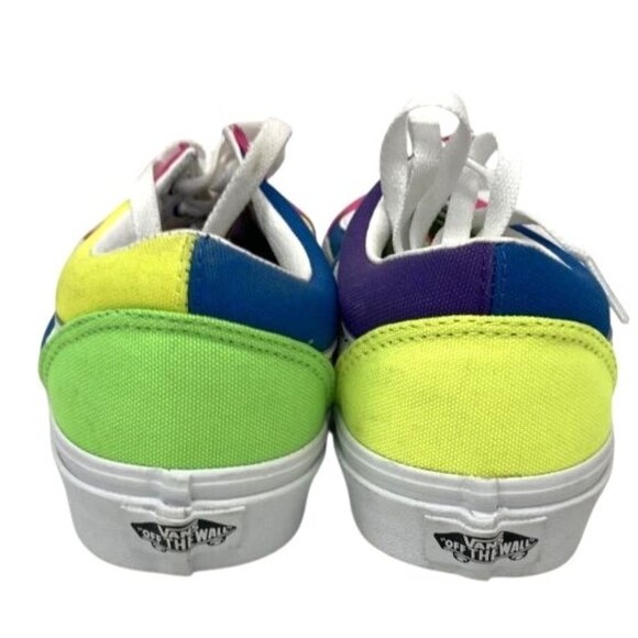 Vans Old Skool Multicolor Canvas Sneakers Women 8.0 - Picture 3 of 5